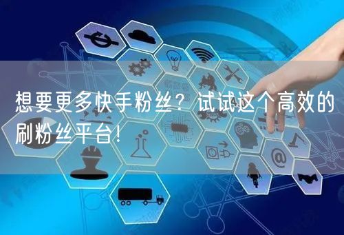 想要更多快手粉丝？试试这个高效的刷粉丝平台！